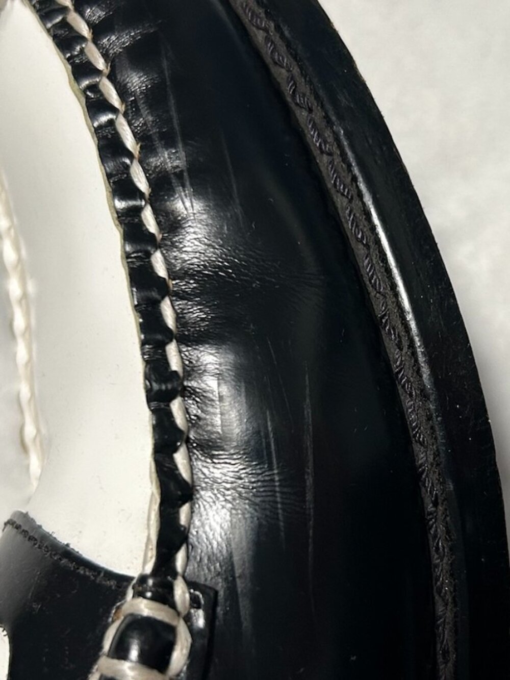 G.H.BASS Leather Weejuns® Wynn Mules Tuxedo Preppy *READ DESCRIPTION Women's 6.5 - Picture 5 of 16